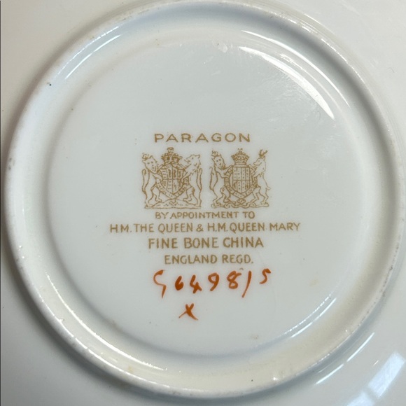Paragon china company teacup and saucer set